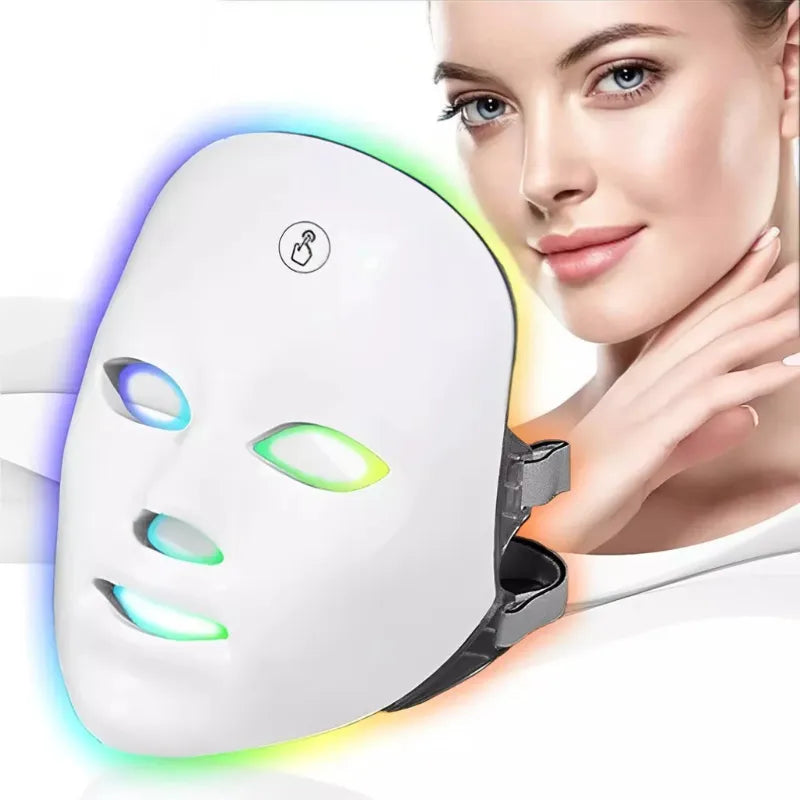 Máscara Facial LED Anti-Idade e Rejuvenescimento - LumiSkin™