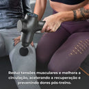 Pistola Massageadora Muscular Profissional com Maleta