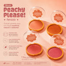 Blush em Pó Compacto Peachy Please Fenzza